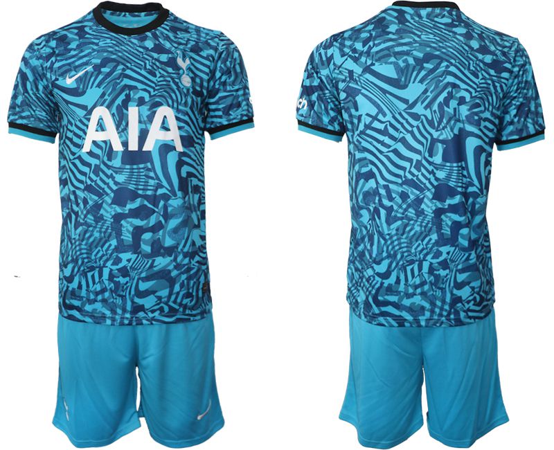 Men 2022-2023 Club Tottenham Hotspur away blue blank Soccer Jersey